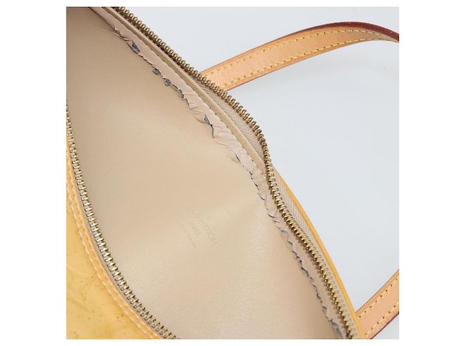 LOUIS VUITTON Monogram Vernis Bedford Hand Bag Beige M91006 LV Auth 177020 - view 9