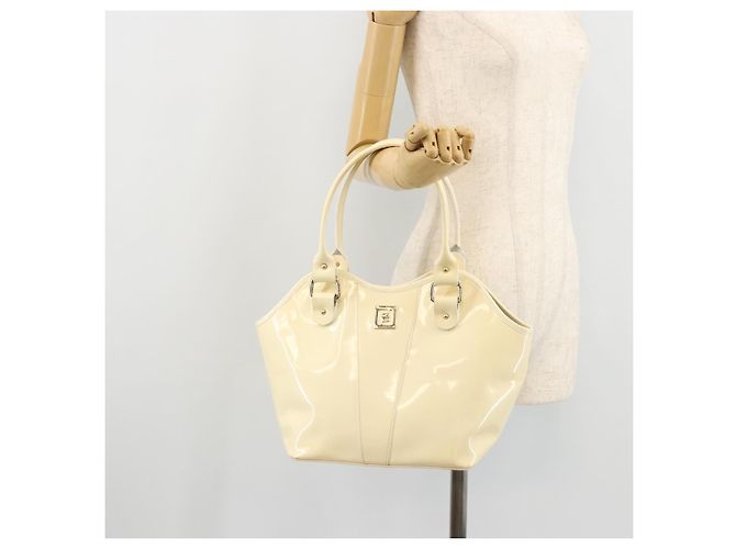 Borsa FENDI in pelle vernice Avorio Oro Auth BA12442A D'oro Crudo - vista 23