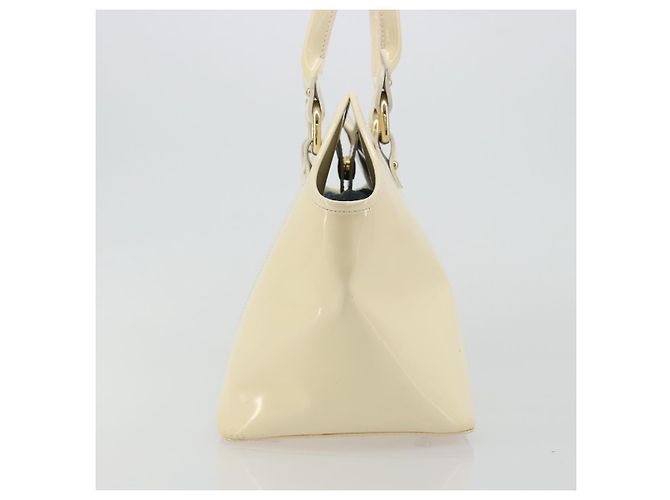 Borsa FENDI in pelle vernice Avorio Oro Auth BA12442A D'oro Crudo - vista 4