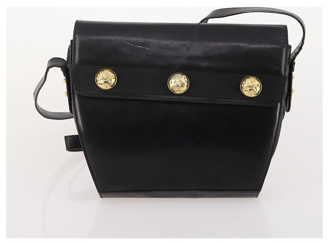 Borsa a Spalla Salvatore Ferragamo Pelle 2 Set Black Auth BA12347 Nero - vista 10