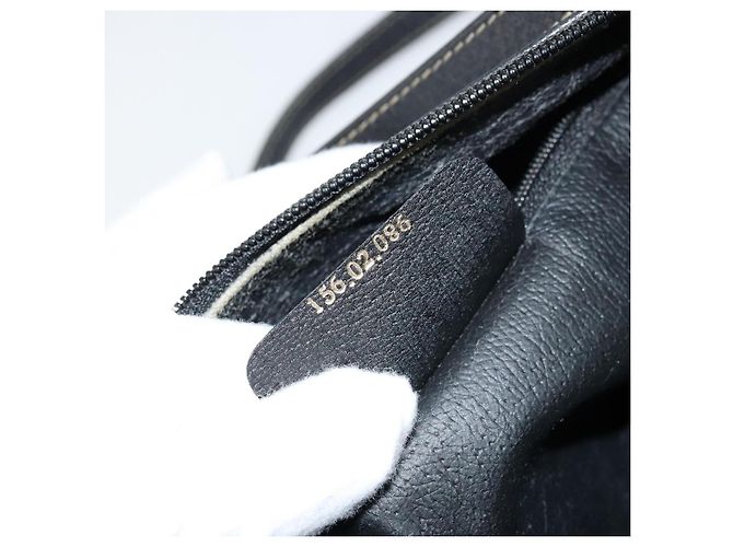 Borsa a Spalla GUCCI GG Supreme PVC Nero Oro 156 02 086 Auth 177471 D'oro - vista 12