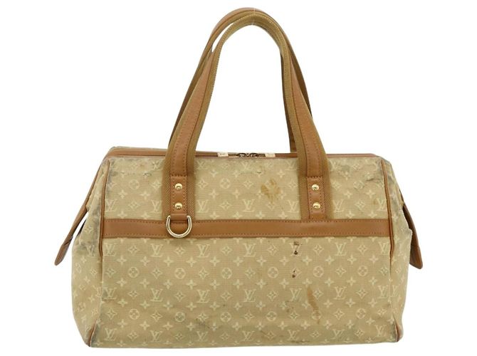 Borsa LOUIS VUITTON Monogram Mini Josephine GM Beige M92310 LV Auth 179024 - vista 13