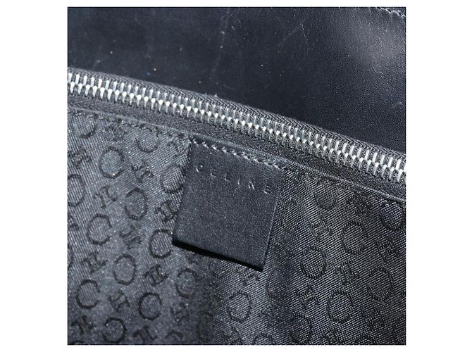 Céline Borsa Tote CELINE C Macadam Canvas Nera Argento Auth kk672 Nero - vista 10