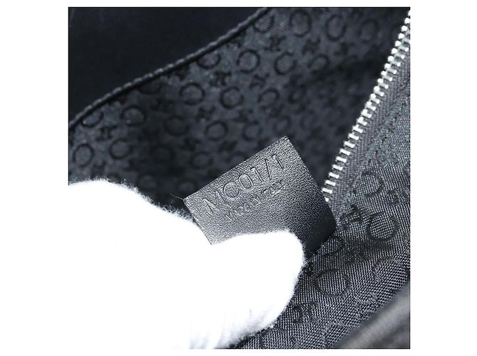 Céline Borsa Tote CELINE C Macadam Canvas Nera Argento Auth kk672 Nero - vista 12