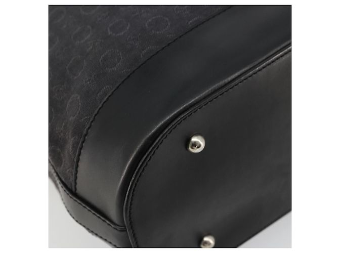 Céline Borsa Tote CELINE C Macadam Canvas Nera Argento Auth kk672 Nero - vista 14