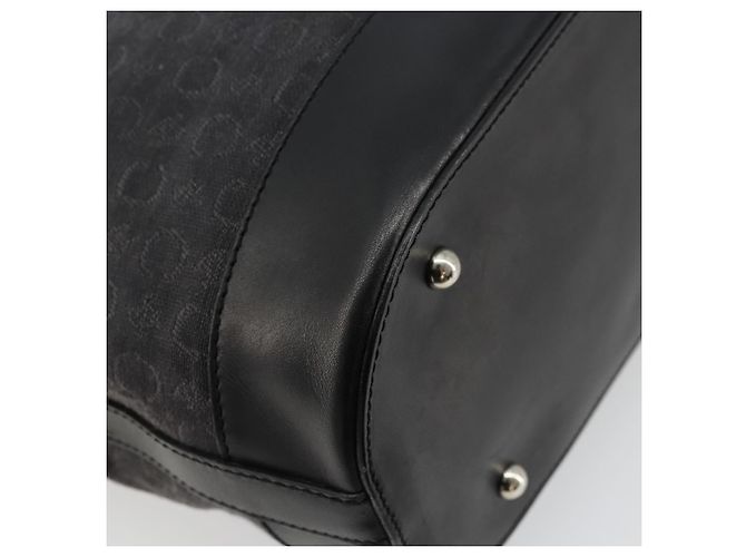 Céline Borsa Tote CELINE C Macadam Canvas Nera Argento Auth kk672 Nero - vista 16