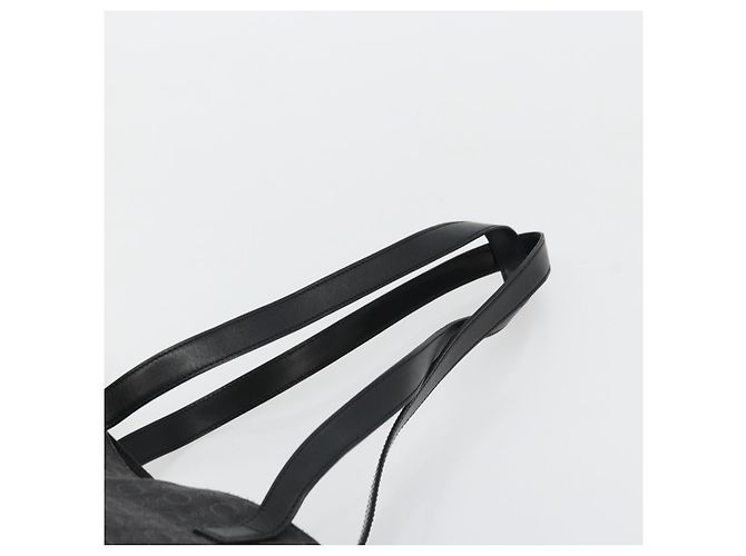 Céline Borsa Tote CELINE C Macadam Canvas Nera Argento Auth kk672 Nero - vista 8