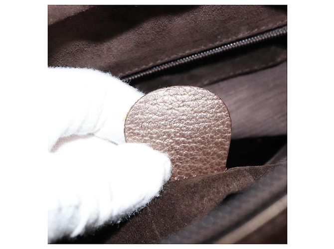 Borsa a Mano GUCCI Bamboo in Pelle Bronzo Oro 002 2122 0507 Auth 177512 D'oro - vista 12