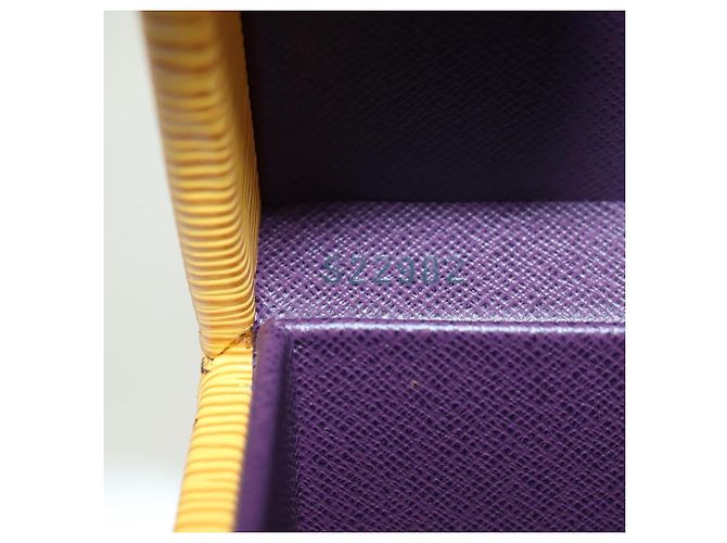 LOUIS VUITTON Epi Boite A Tour Jewelry Box SPO Yellow LV Auth 178614SV Jaune - vue 10