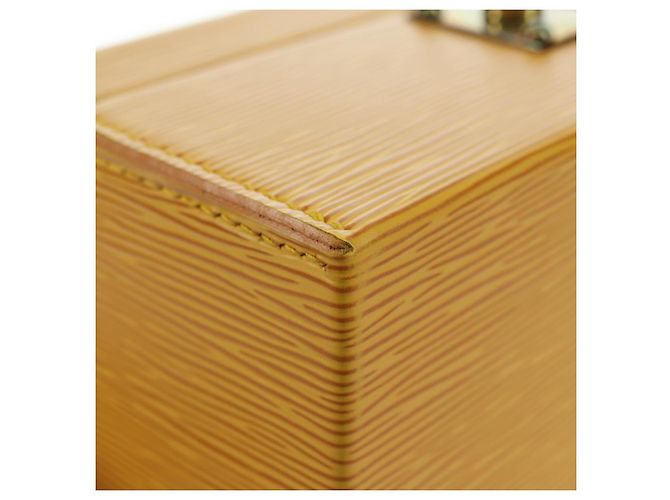 LOUIS VUITTON Epi Boite A Tour Jewelry Box SPO Yellow LV Auth 178614SV Jaune - vue 15