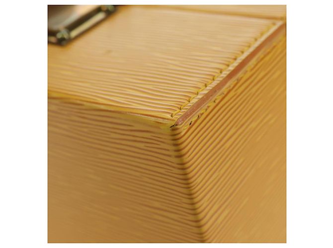 LOUIS VUITTON Epi Boite A Tour Jewelry Box SPO Yellow LV Auth 178614SV Jaune - vue 16