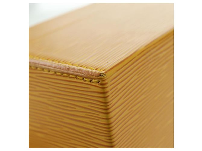LOUIS VUITTON Epi Boite A Tour Jewelry Box SPO Yellow LV Auth 178614SV Jaune - vue 17