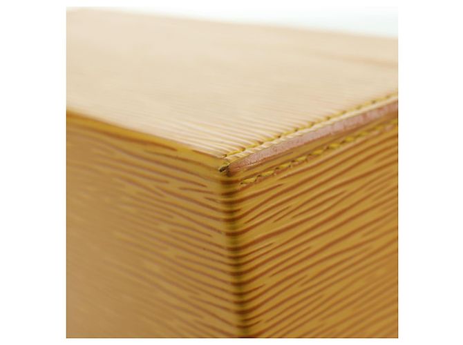 LOUIS VUITTON Epi Boite A Tour Jewelry Box SPO Yellow LV Auth 178614SV Jaune - vue 18
