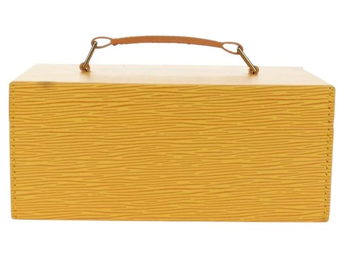 LOUIS VUITTON Epi Boite A Tour Jewelry Box SPO Yellow LV Auth 178614SV Jaune - vue 2
