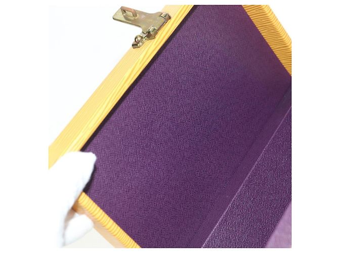 LOUIS VUITTON Epi Boite A Tour Jewelry Box SPO Yellow LV Auth 178614SV Jaune - vue 23