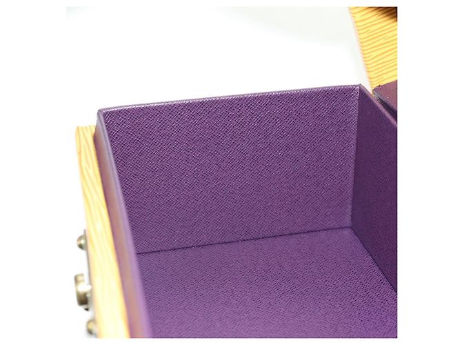 LOUIS VUITTON Epi Boite A Tour Jewelry Box SPO Yellow LV Auth 178614SV Jaune - vue 25