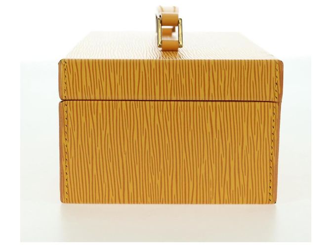 LOUIS VUITTON Epi Boite A Tour Jewelry Box SPO Yellow LV Auth 178614SV Jaune - vue 3