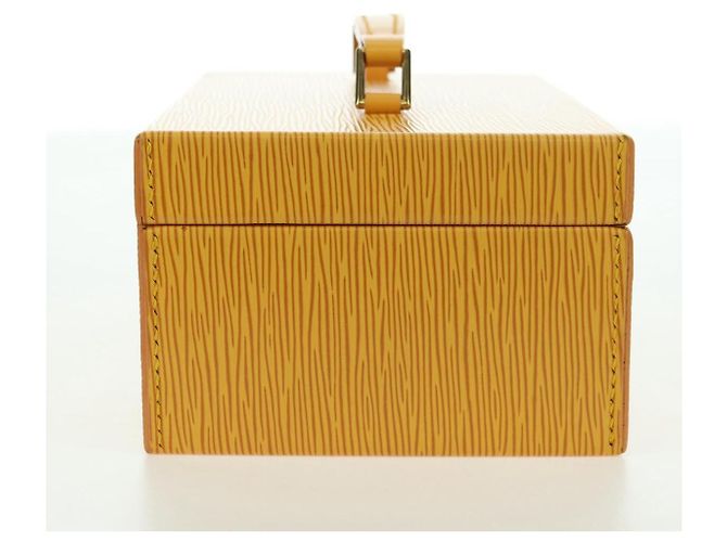 LOUIS VUITTON Epi Boite A Tour Jewelry Box SPO Yellow LV Auth 178614SV Jaune - vue 4