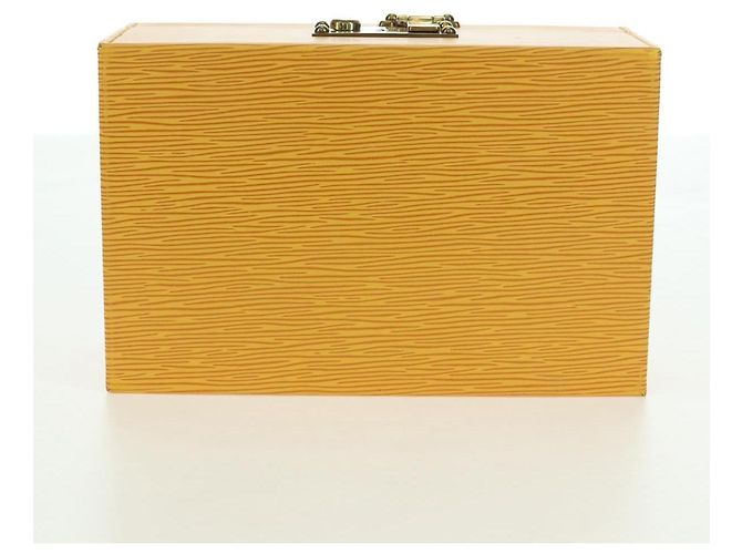 LOUIS VUITTON Epi Boite A Tour Jewelry Box SPO Yellow LV Auth 178614SV Jaune - vue 5