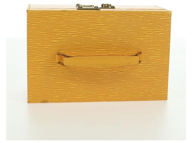LOUIS VUITTON Epi Boite A Tour Jewelry Box SPO Yellow LV Auth 178614SV Jaune - vue 6