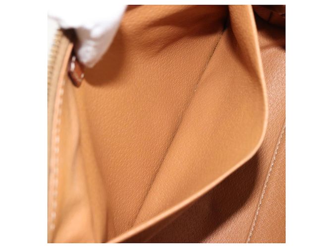 Céline Pochette CELINE Macadam Canvas PVC Pelle Marrone Oro Auth 177896 D'oro - vista 12
