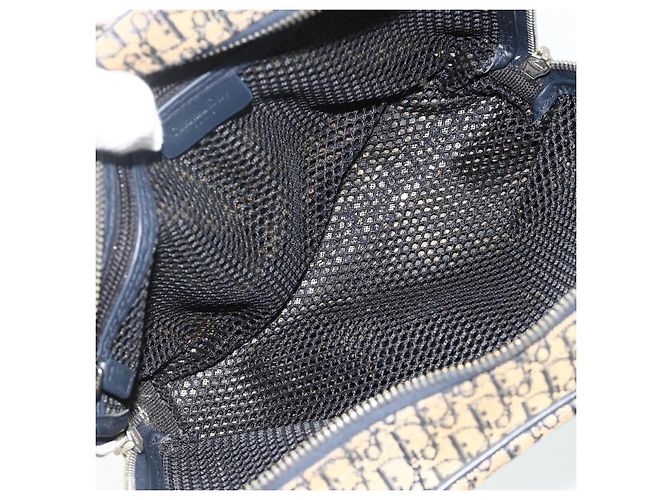 Borsa Christian Dior Trotter Canvas Blu Navy Argento Autentica 178116 - vista 10