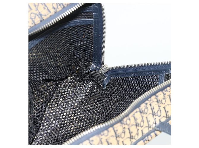 Borsa Christian Dior Trotter Canvas Blu Navy Argento Autentica 178116 - vista 19
