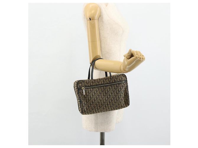 Borsa Christian Dior Trotter Canvas Blu Navy Argento Autentica 178116 - vista 25
