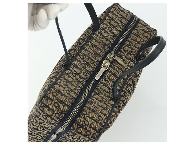 Borsa Christian Dior Trotter Canvas Blu Navy Argento Autentica 178116 - vista 6