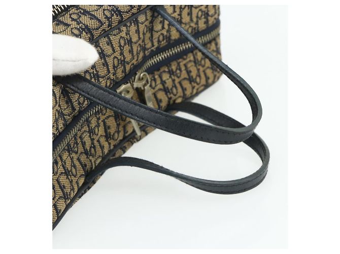 Borsa Christian Dior Trotter Canvas Blu Navy Argento Autentica 178116 - vista 7