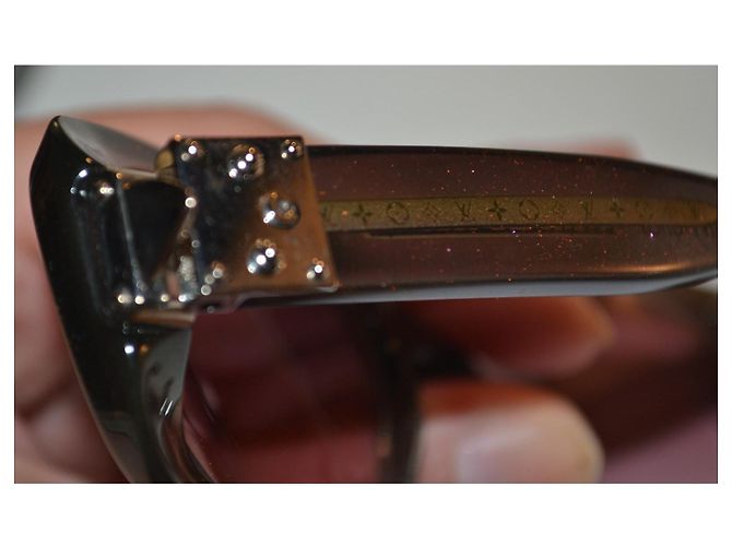 Occhiali da sole glitterati Louis Vuitton Z0070W Marrone - vista 5