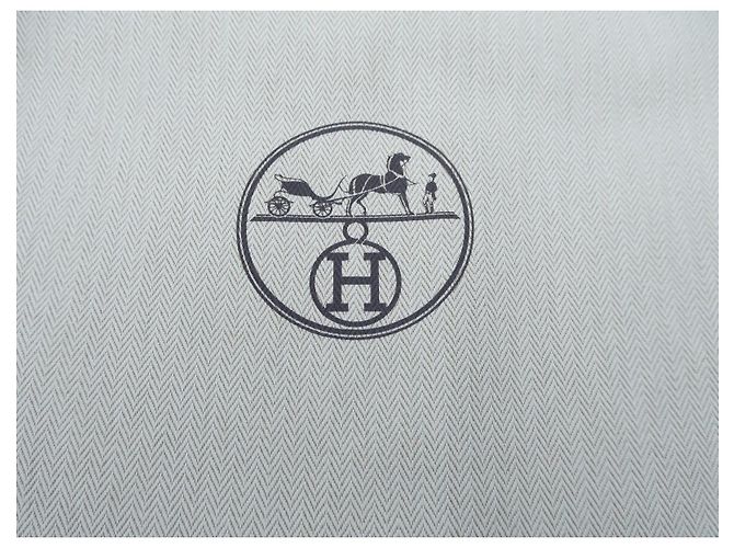 Hermès Mini Kelly 2 Staubbeutel Chevron-Canvas Beige - Ansicht 2
