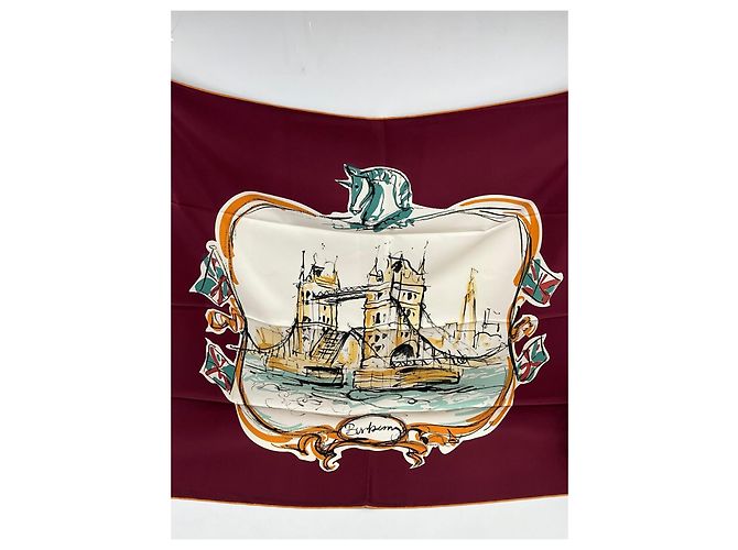 Burberry Seidentuch Tower Bridge Edition Mehrfarben - Ansicht 6