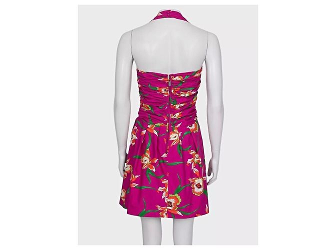 Vestido de algodón estampado rosa Christian Dior 2011 - Talla 38 Segunda mano - vista 3