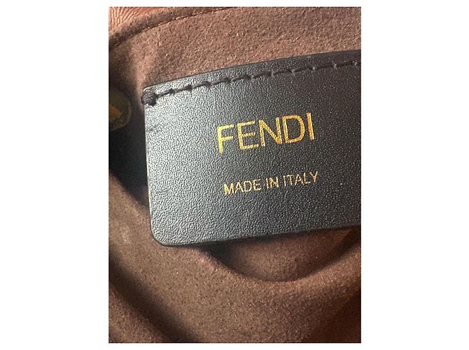 Borsa a secchiello Fendi Mon Tresor monogramma FF Marrone - vista 7