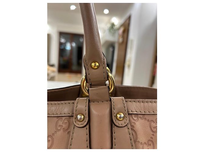 Borsa a mano Gucci Scarlett in pelle monogramma GG - Beige - vista 10