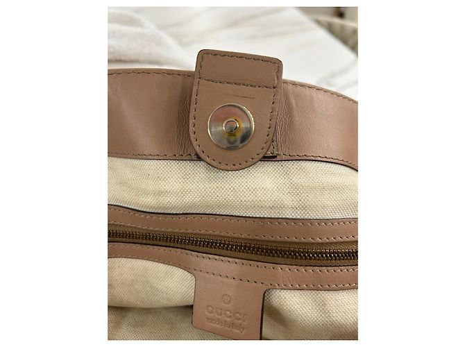 Borsa a mano Gucci Scarlett in pelle monogramma GG - Beige - vista 15