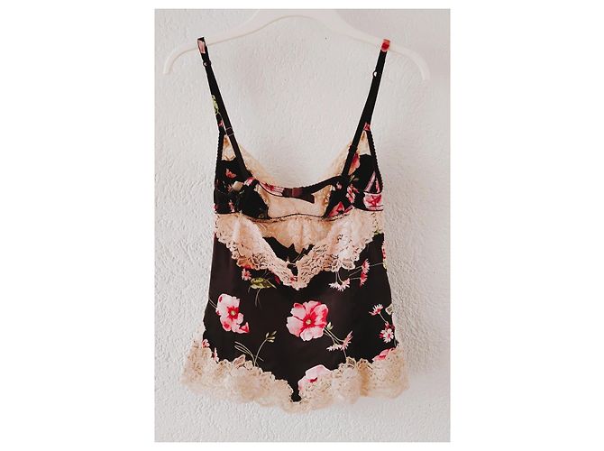 Dolce & Gabbana Top in seta con stampa floreale Marrone Multicolore - vista 4