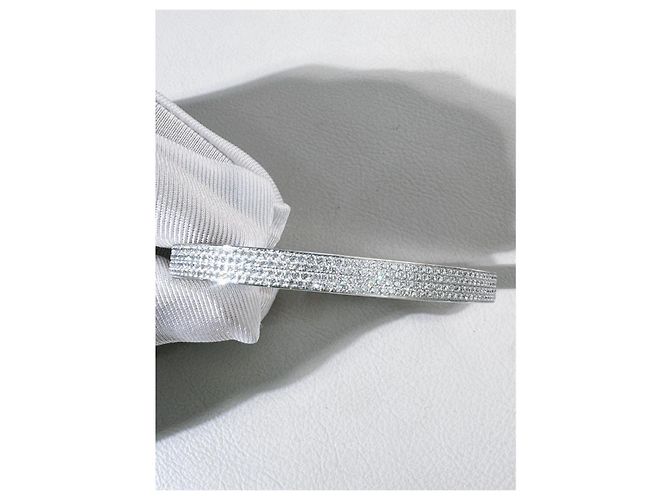 Bracciale Hermès Love Horse Kelly in Oro Bianco e Diamanti Argento - vista 7