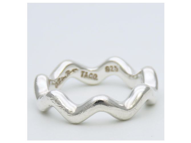 Tiffany & Co. Silberring mit Zigzag Wave Design - Ansicht 3
