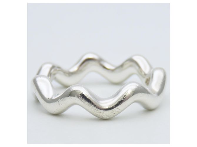 Tiffany & Co. Silberring mit Zigzag Wave Design - Ansicht 5