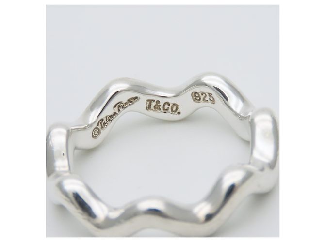 Tiffany & Co. Silberring mit Zigzag Wave Design - Ansicht 6