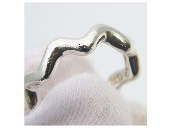 Tiffany & Co. Silberring mit Zigzag Wave Design - Ansicht 7