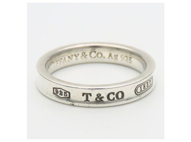 Tiffany & Co. 1837 schmaler Ring Silber - Ansicht 4