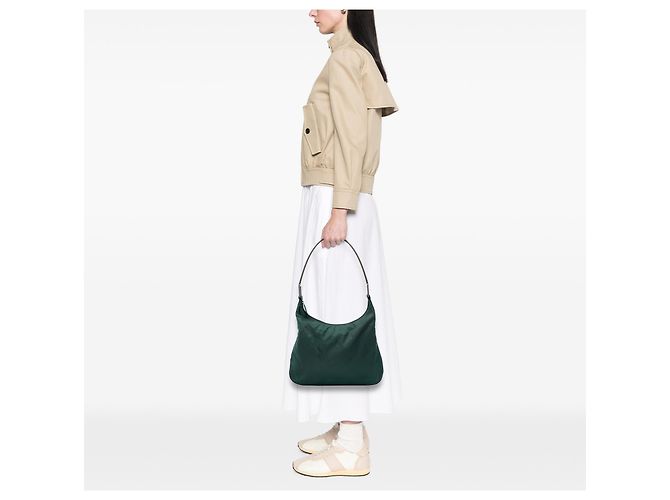 Sac à l'épaule Prada Green Tessuto - vue 6