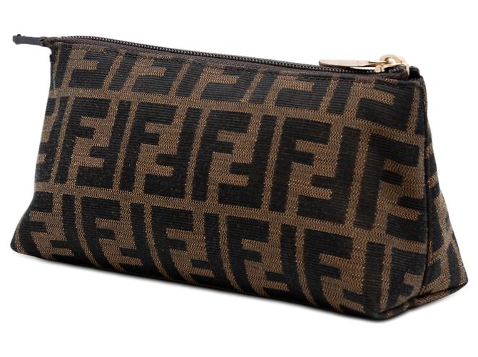 Fendi Brown Zucca Canvas Pouch - view 2