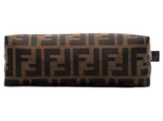 Fendi Brown Zucca Canvas Pouch - view 3