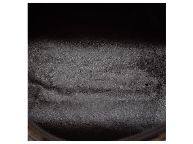 Fendi Brown Zucca Canvas Pouch - view 4