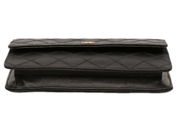 Clutch Chanel Black CC Satin Diamond Stitch Negro - vista 3