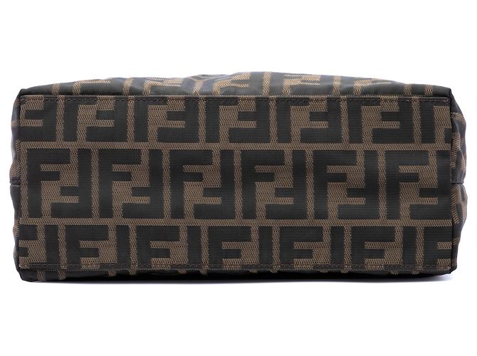 Fendi Tote aus braunem Zucca-Canvas - Ansicht 3